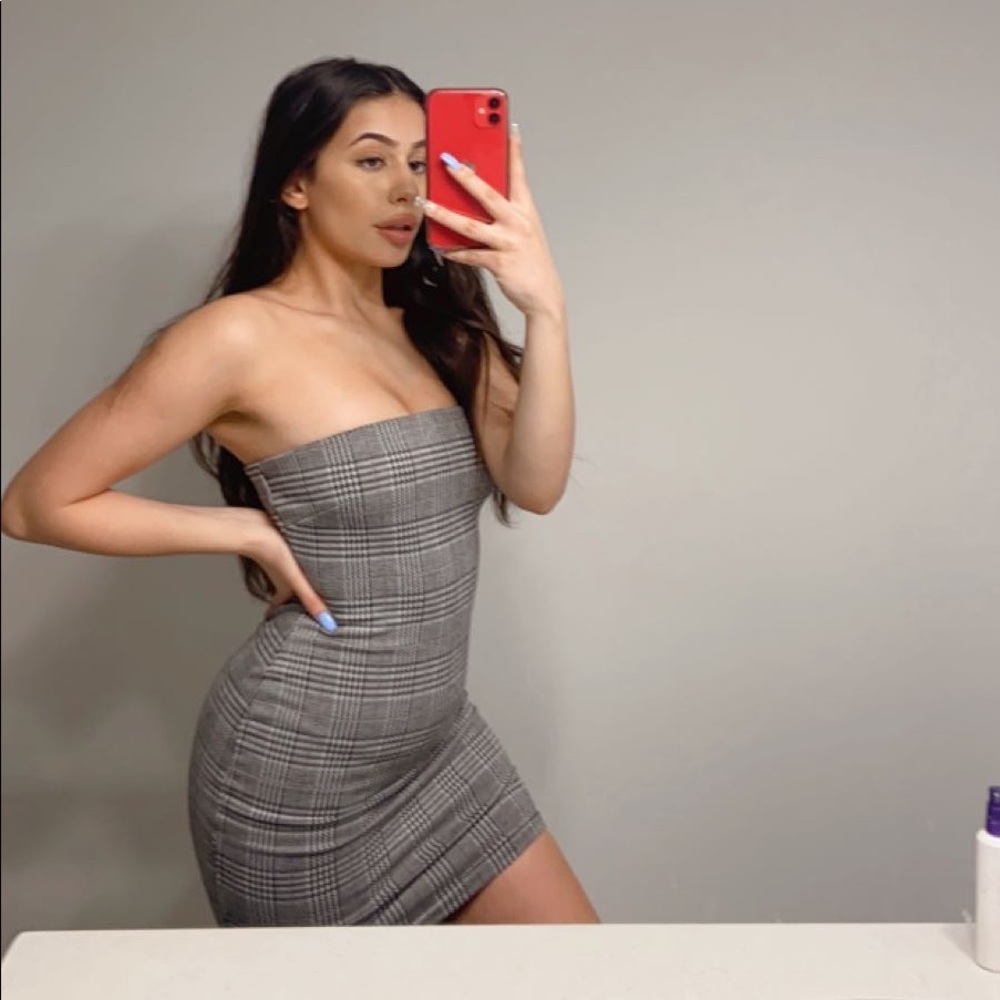 Plaid classy dress